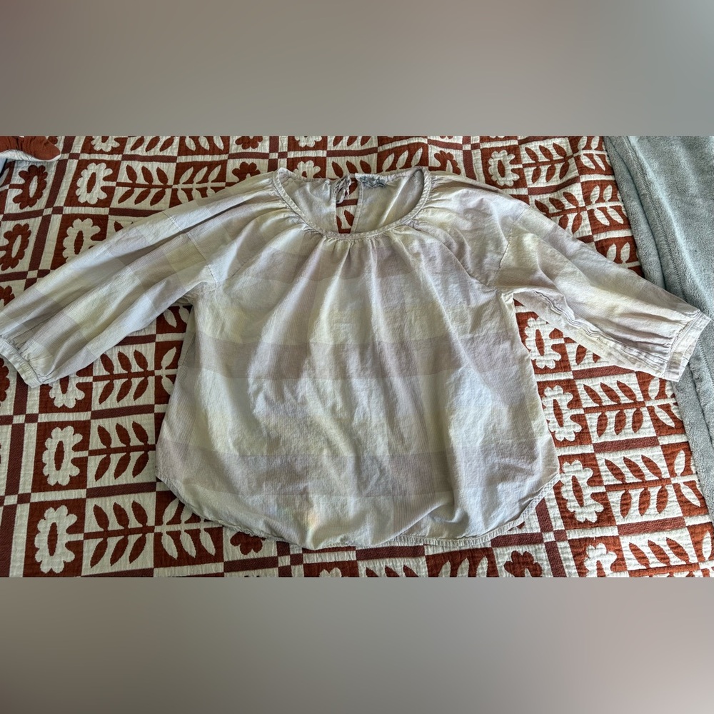 Everlane Cream Blouse size 6